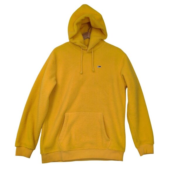 Tommy Hilfiger Other - Tommy Hilfiger Fleece Hoodie Sweatshirt Mens S Yellow Pullover Casual Athleisure